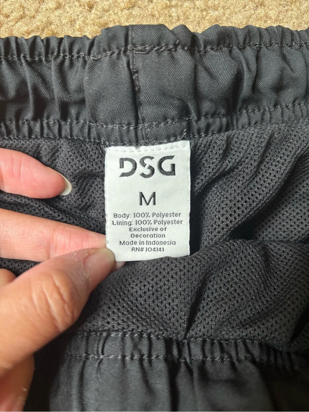 DSG Navy Drawstring Athletic Shorts